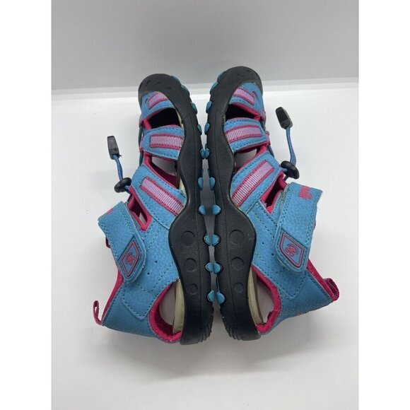 Kamik Crab Girls' Sz 3 Pink Turquoise Waterproof Sport Closed Toe Sandals HK4594 - Picture 6 of 9